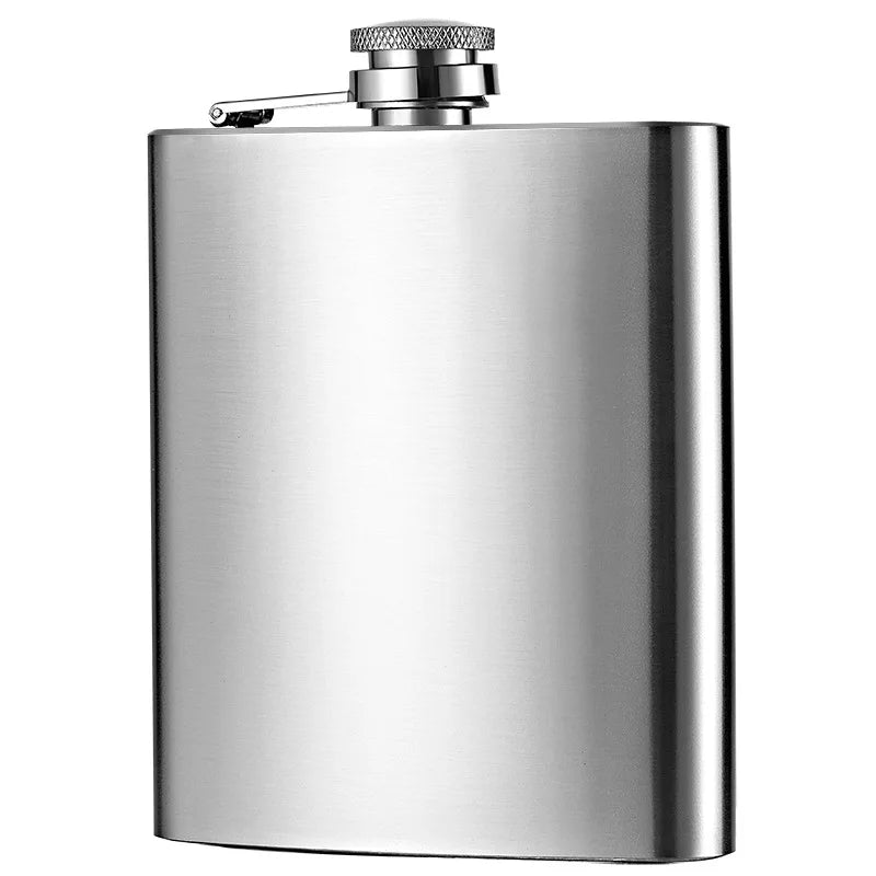 High-Quality Stainless Steel Hip Flask for Wine & Whisky - Portable Alcohol Bottle