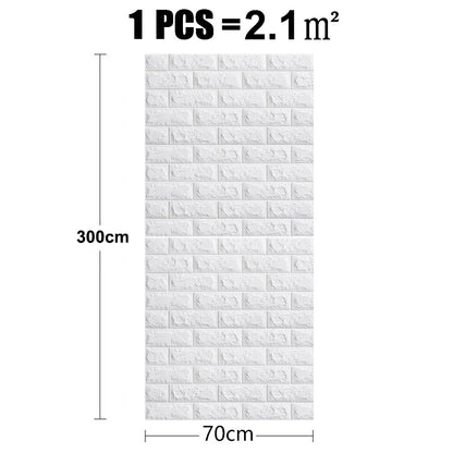 Brick Wall Stickers - DIY Waterproof Wallpaper for Home Decor