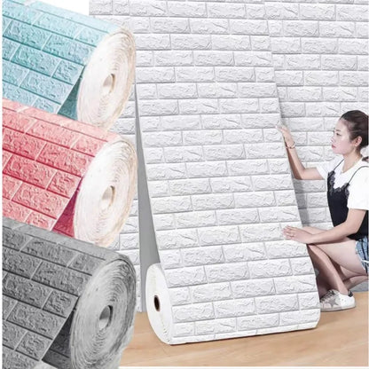 Self-Adhesive Waterproof Brick Wall Stickers for Home Decoration