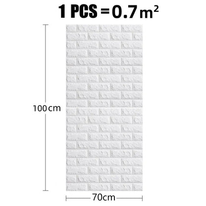 Self-Adhesive Waterproof Brick Wall Stickers for Home Decoration