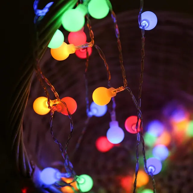 10M USB/Battery Power Ball LED String Lights Outdoor Wedding Garden Fairy Lights