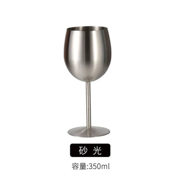 10pcs 304 Stainless Steel Red Wine Cocktail Champagne Cups (350ml)