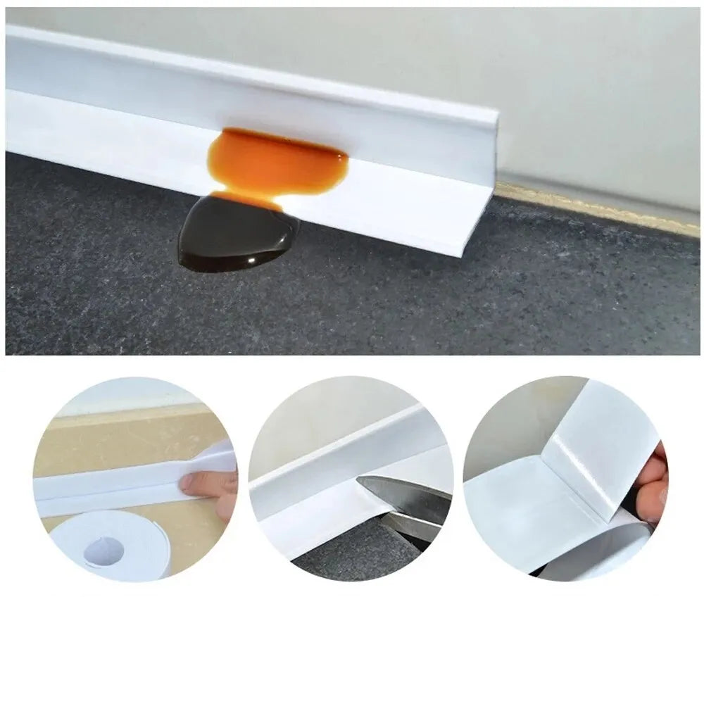 Bathroom Waterproof Wall Stickers Sealing Tapes PVC Adhesive Strips
