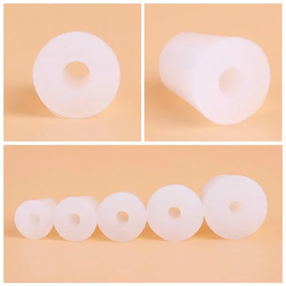 Silicone Fermenter Cover Plug Stoppers with 8mm Hole for Airlock Valve - Brew Wine Rubber Fermenting Lids