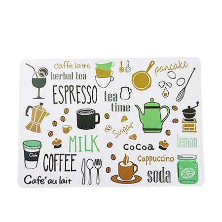 Set of 4 Cartoon Kids Placemats - PVC Table Mats for Dining Table - Coasters Napperon Plate Bar Tapete de lugar 40*28cm