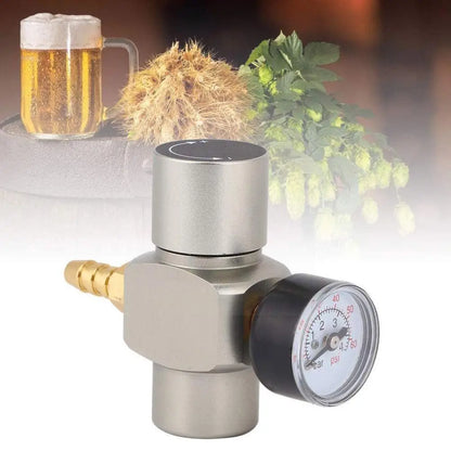 2-in-1 Keg Pressure Regulator & Sodastream Mini Gas Regulator Co2 Charger 30 Psi for Soda Stream Beer Kegerator R0c1