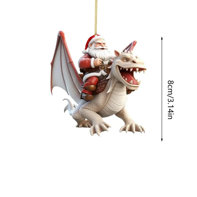 2023 Christmas Dragon-themed Decorations: Fly Dragon Ornament, Keychain, Window Décor, Party Accessories, and Gifts