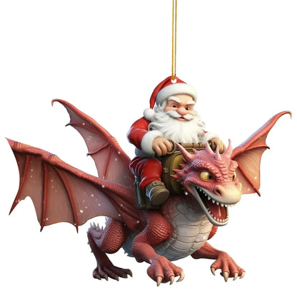 2023 Christmas Dragon-themed Decorations: Fly Dragon Ornament, Keychain, Window Décor, Party Accessories, and Gifts