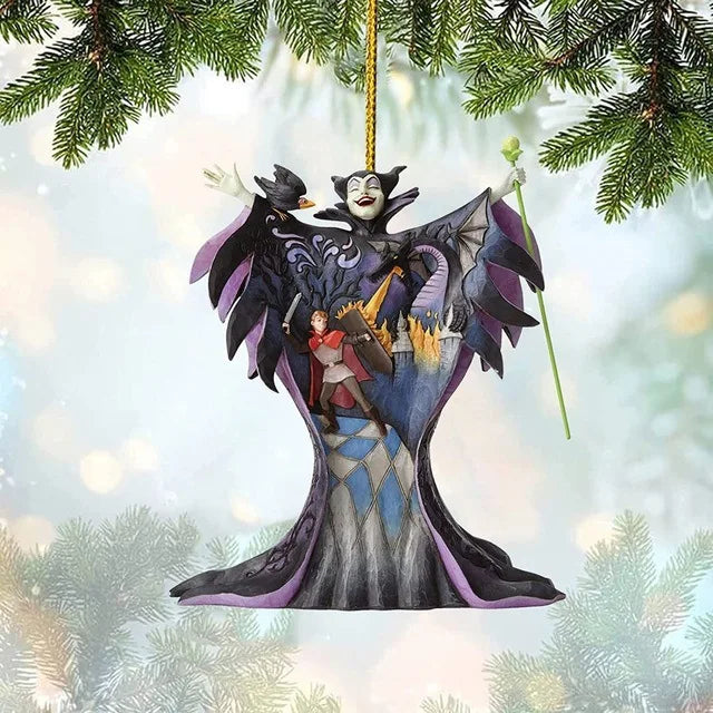 2024 New Disney Princess Series Christmas Decorations: Cute Cartoon Theme Tree Ornaments & Home Gifts