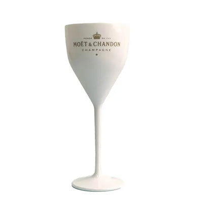 265ML Plastic Wine Cup Set - High Feet Champagne