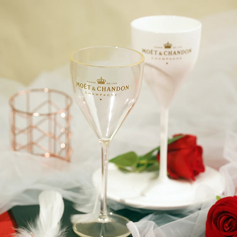 New Moët & Chandon Plastic Wine Set - Red Wine Cup Stemware for Bar Party Supplies