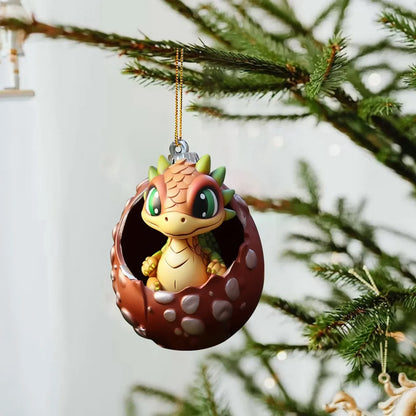 Dragon Baby Egg Pendant Christmas Tree Hanging Ornament