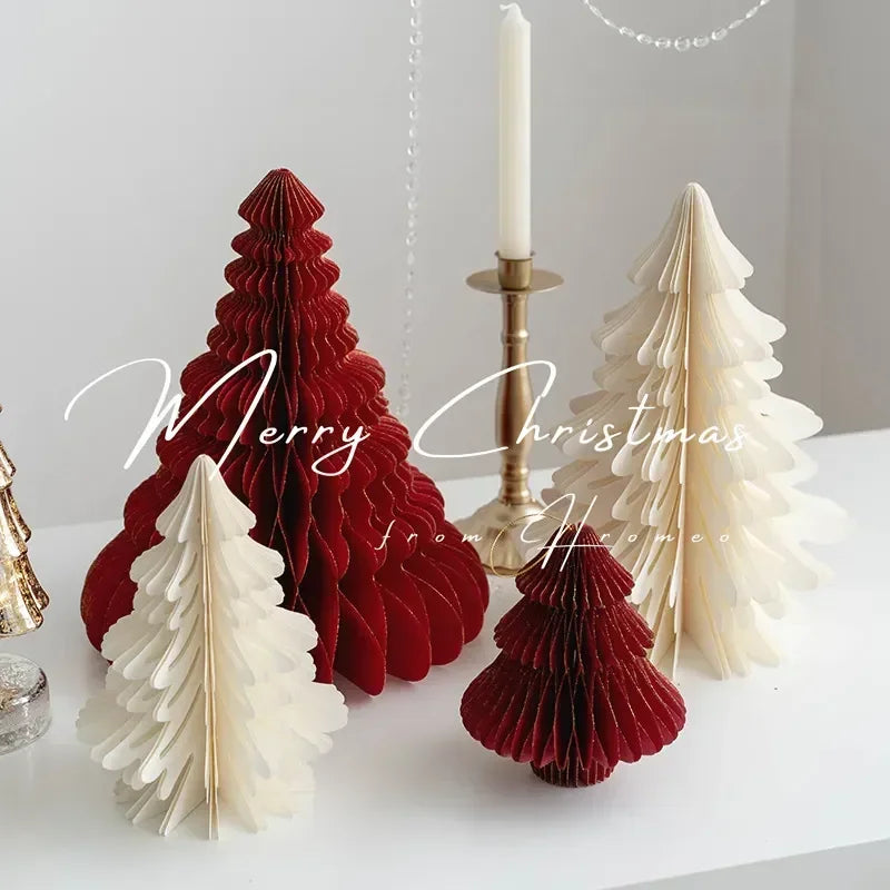 2pcs/set Desktop Christmas Tree Home Decorations
