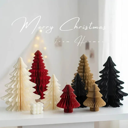 2pcs/set Desktop Christmas Tree Home Decorations