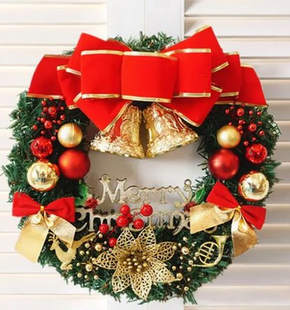 30cm Large Christmas Wreath for Door Window Artificial Hanging Christmas Garland