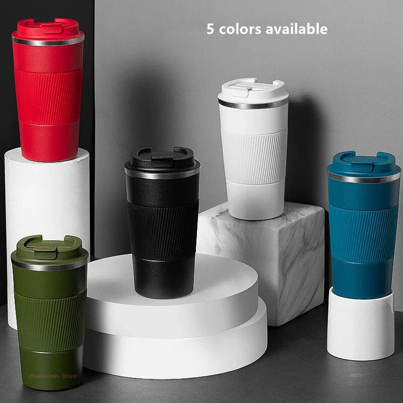304 Stainless Steel Double Thermos Mug - Leak-Proof Car Vacuum Flask Travel Thermal Cup 380ml/510ml - Water Bottle