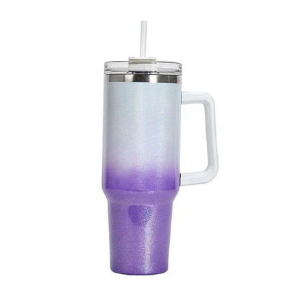 40oz Stainless Steel Thermal Coffee Mug with Handle - Large Capacity Travel Thermos Mugs