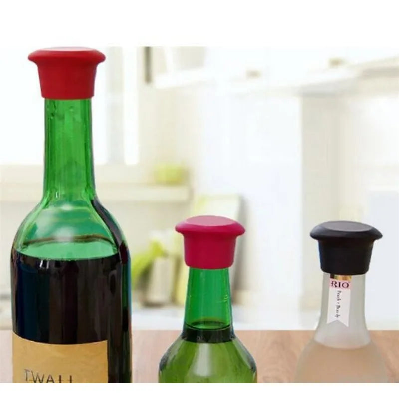 500pcs Silicone Wine Stoppers - Leak-Free Bottle Sealers for Red Wine and Beer Caps - Free Shipping