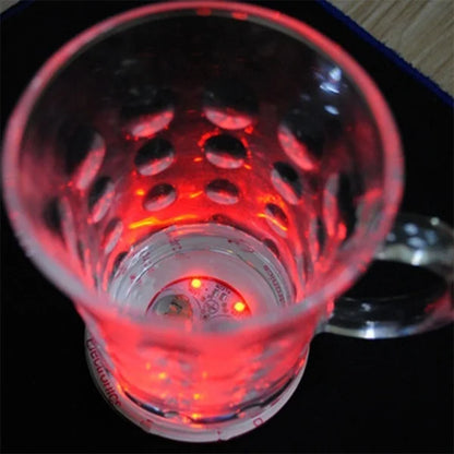 Set of 5 Luminous Coaster Stickers - LED Bar Drinks Cup Pad Wine Liquor Bottles - Coaster Atmosphere Light - Kitchen Accessory