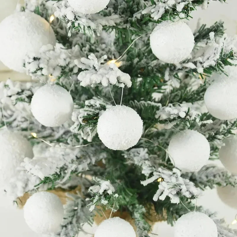 Foam Christmas Balls Xmas Tree Hanging Snowballs Ornament