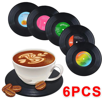 Heat Resistant Non-slip Coaster Table Mats for Coffee Cups - Retro Design, Home Table Decoration Supplies