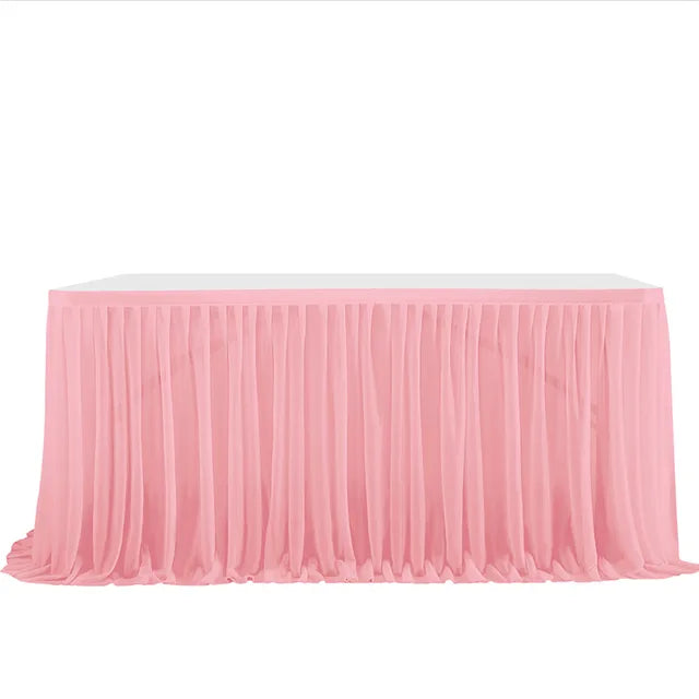 Pleated Table Skirt for Party and Events