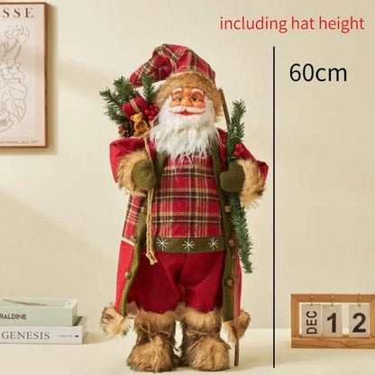 60cm Santa Claus Christmas Decoration Doll - Creative Little Doll for Christmas Tree Scene