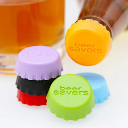Silicone Beer Bottle Caps for Home Brewing & Wine Making, Candy Colors
