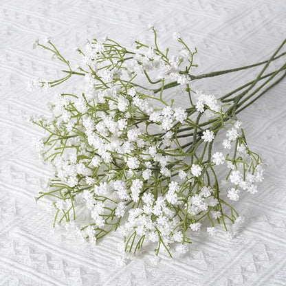 90 Heads 52cm White Artificial Flowers Wedding DIY Bouquet Decoration