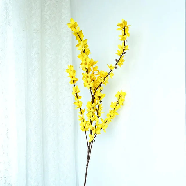 Artificial Forsythia Flower Home Decor