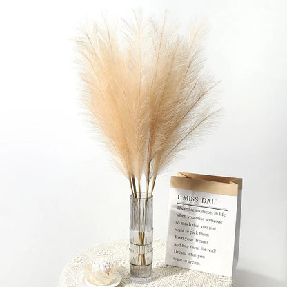 Artificial Pampas Grass Plants Bouquet for Home Decor and Weddings
