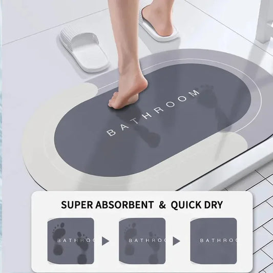 Bath Mat - Super Absorbent Non Slip Bathroom Rug