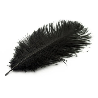 Black Ostrich Feather Decor for Table Centerpieces - 15-70cm Feathers for Manmade Accessories