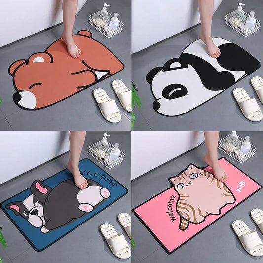 Cartoon Panda Bath Mat