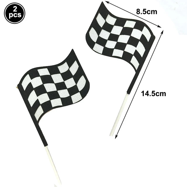 Race Car Party Checkered Flag Tablecloth