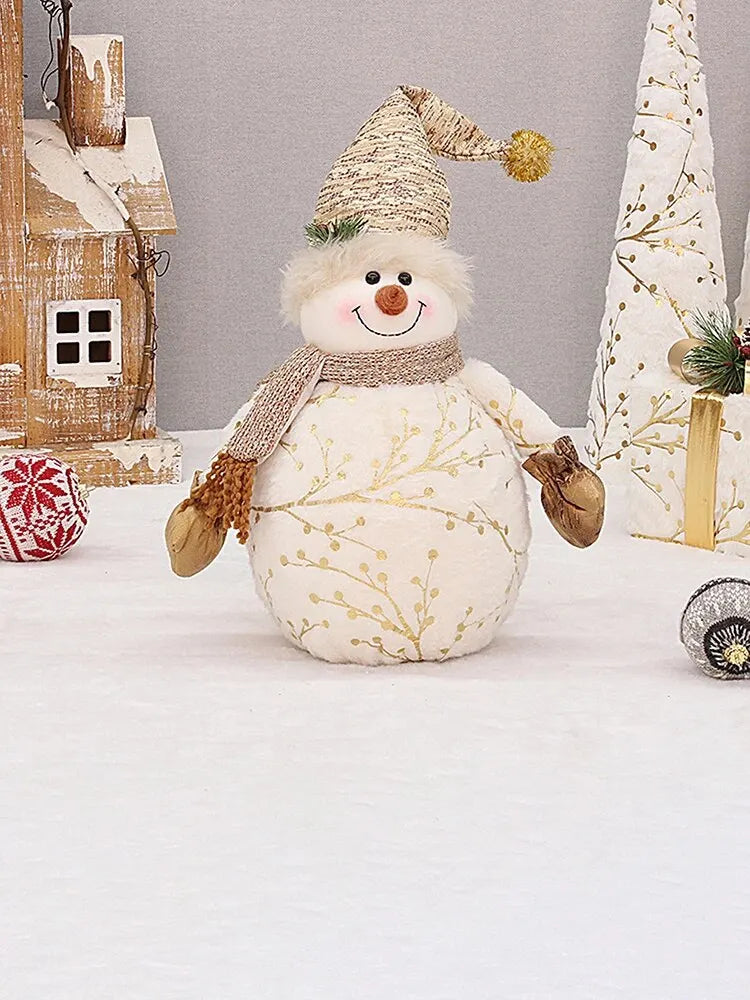 Long Plush Snowman Doll Christmas Gift Decorations