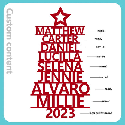 Personalized Family Christmas Decoration for Home Xmas Tree Hanging Pendants