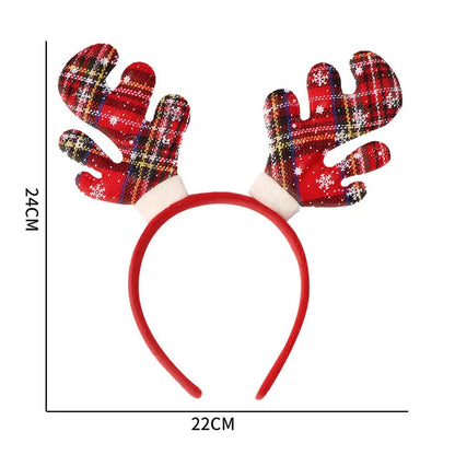 The product title is "Christmas Headband Decoration for Kids and Adults - Cute Santa Elk Xmax Hair Accessories Costume Prop - Christmas Decoration 2023 Navidad."