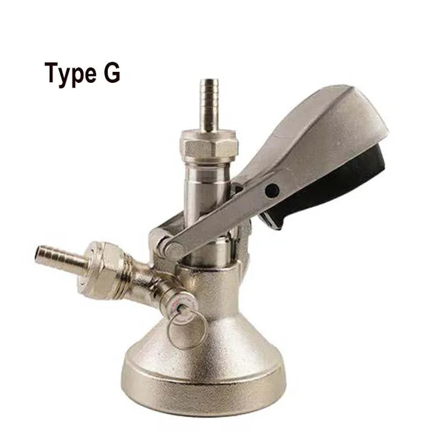 Commercial Keg Coupler with PRV, Stainless Steel Probe, Nickel Plated Brass Body