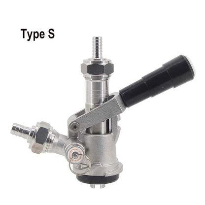 Commercial Keg Coupler with PRV, Stainless Steel Probe, Nickel Plated Brass Body