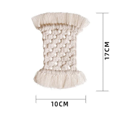Handmade Macrame Cotton Braid Coaster – Non-Slip Bohemian Style Cup Mat