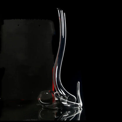 Snake-shaped Transparent Glass Red Wine Decanter