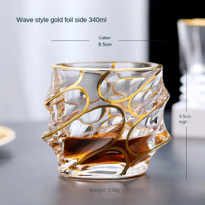 European Crystal Glass Whisky Cup Set - Classical & Elegant Spirits and Beer Glasses