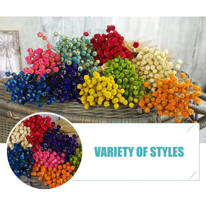 Dried Flowers for Arrangements Bundle - 50 Stems, Handmade Air-drying - THJ99