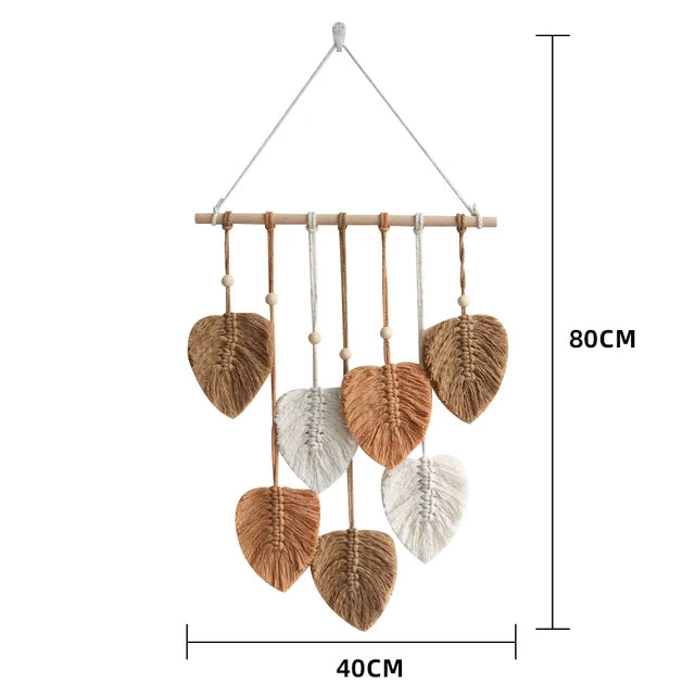 Hand-Woven Owl Macrame Tapestry Wall Hanging for Bohemian Decor