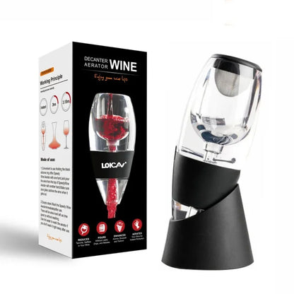 Wine Decanter Tool Kit with Aerator Dispenser and Filter Base