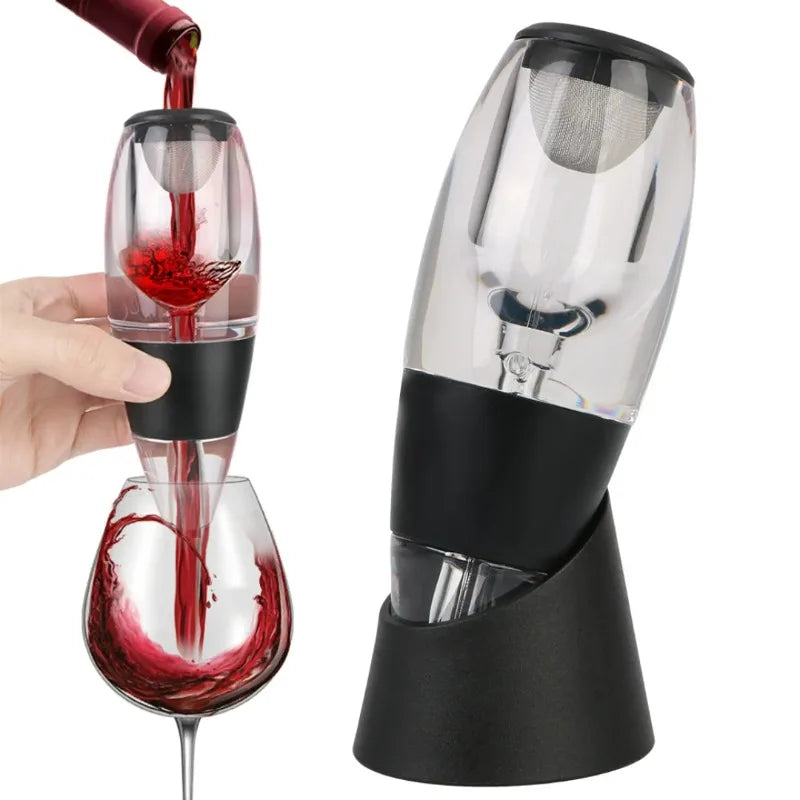 Wine Decanter Tool Kit with Aerator Dispenser and Filter Base