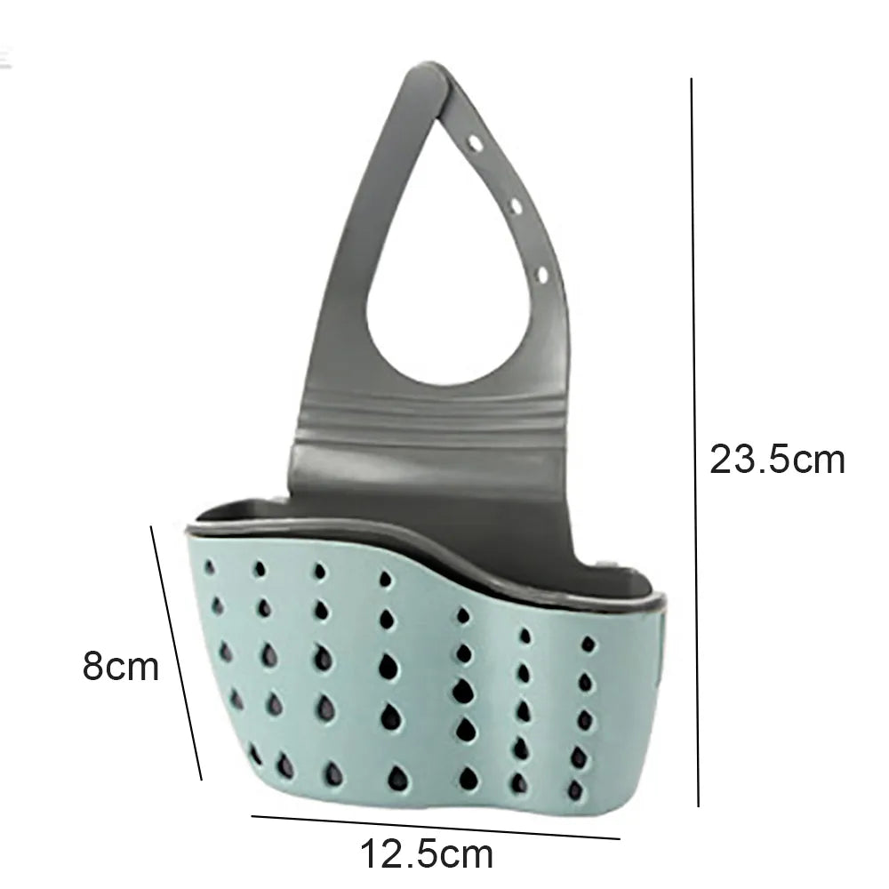 Adjustable Home Storage Drain Basket for Kitchen Sink with Hanging Drain Basket Bag - Kitchen Accessories