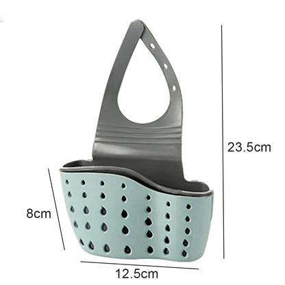 Adjustable Home Storage Drain Basket for Kitchen Sink with Hanging Drain Basket Bag - Kitchen Accessories