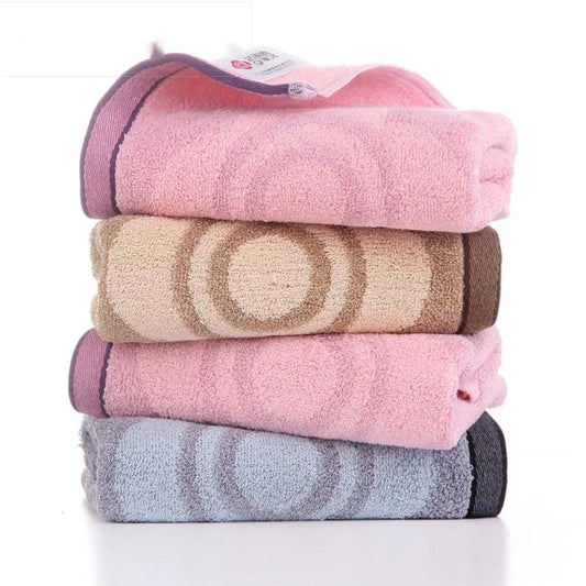 "Jieliya Thickened Pure Cotton Face Towel - Absorbent Unisex Towel for Household Use"